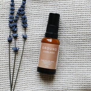 Get a deeper, more restorative sleep naturally with the GROUND Wellbeing sleep pillow spray