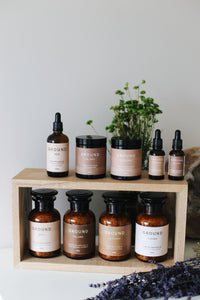 Ground 100% natural, vegan products designed to promote wellness and self-care rituals at home. 