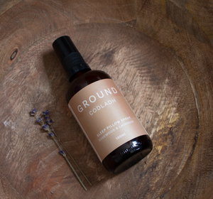 Get a deeper, more restorative sleep naturally with the GROUND Wellbeing sleep pillow spray